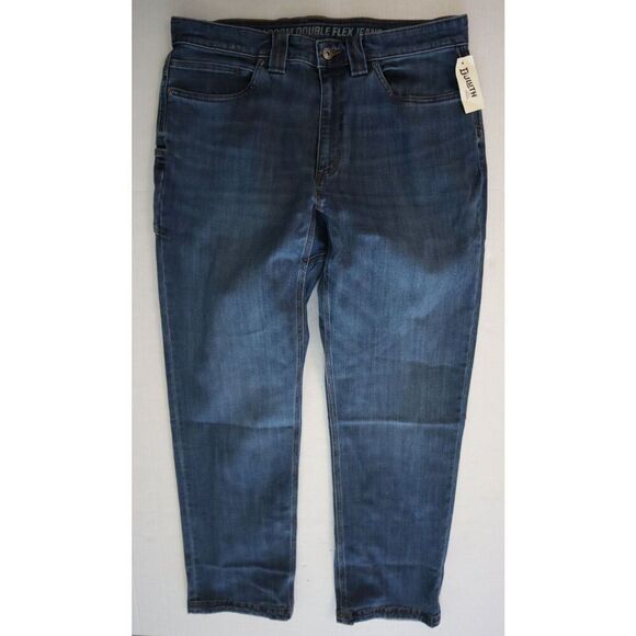 Duluth Men's Sz 35 x 32 Washed Indigo Ballroom Double Flex Relaxed Fit Jeans - Picture 1 of 9